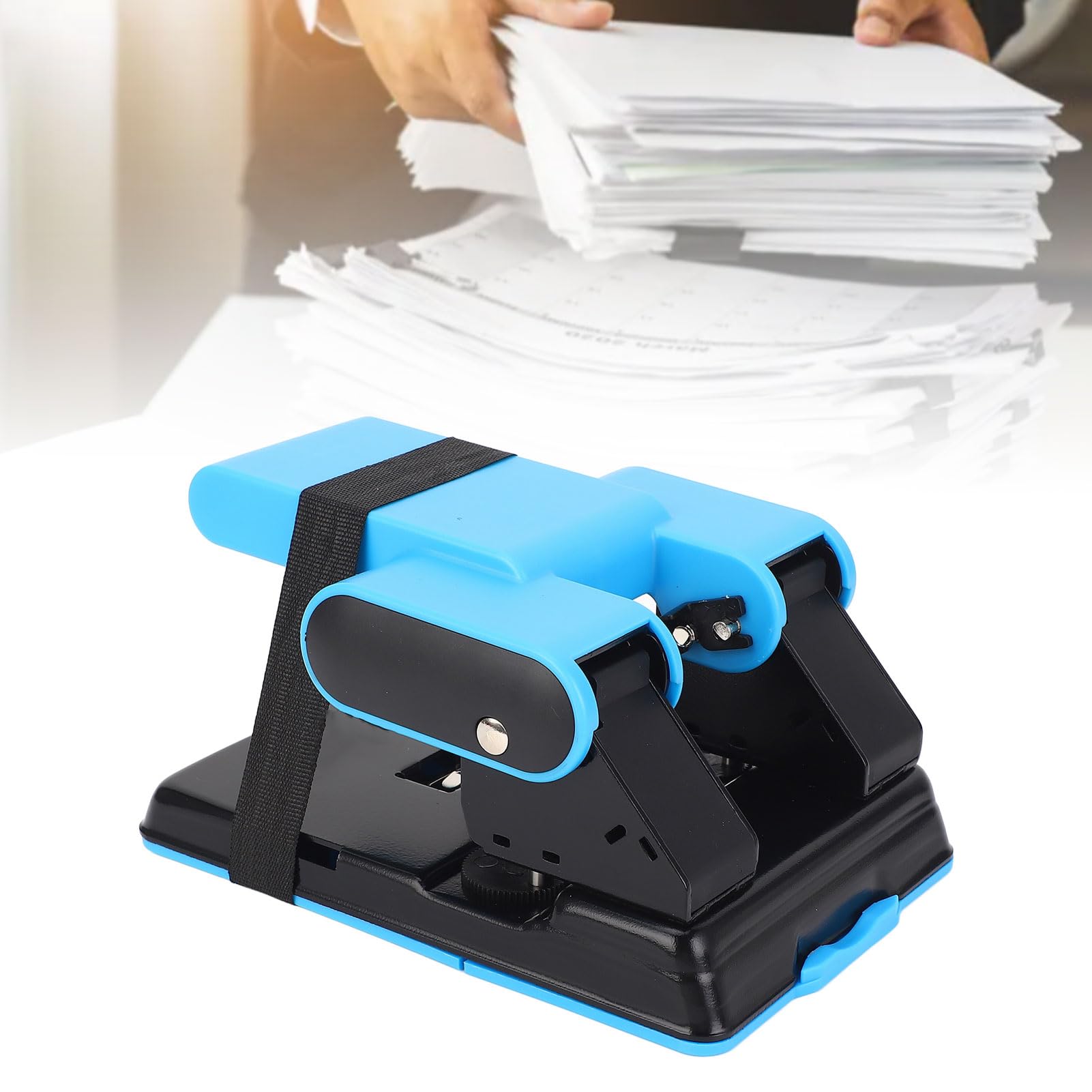 Punch a Doppio Foro 70 Foglio A4 Capacità di Carta 70 Mm 80 Mm Spaziatura 2 Fori Punch per la Scuola di Ufficio