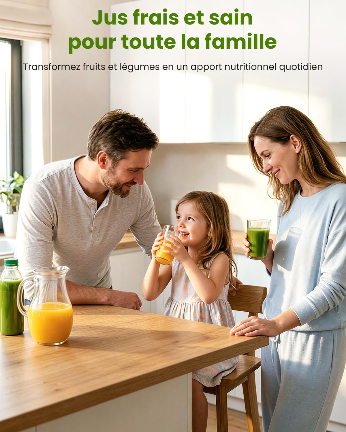LINKChef Extracteur de Jus Lent à Froid, Ouverture 130 mm, Extracteur de Jus de Fruits et Légumes, Capacité 1,8 L, 250W Slow Juicer Machine avec fonction inversion, facile à nettoyer, Sans BPA