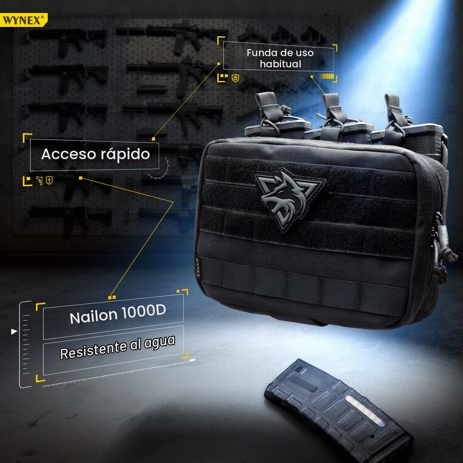 WYNEX Táctica Bolsa Herramientas Molle EDC Pouch Medical EMT Organizador Utility Molle Accesorios para Caza Militar