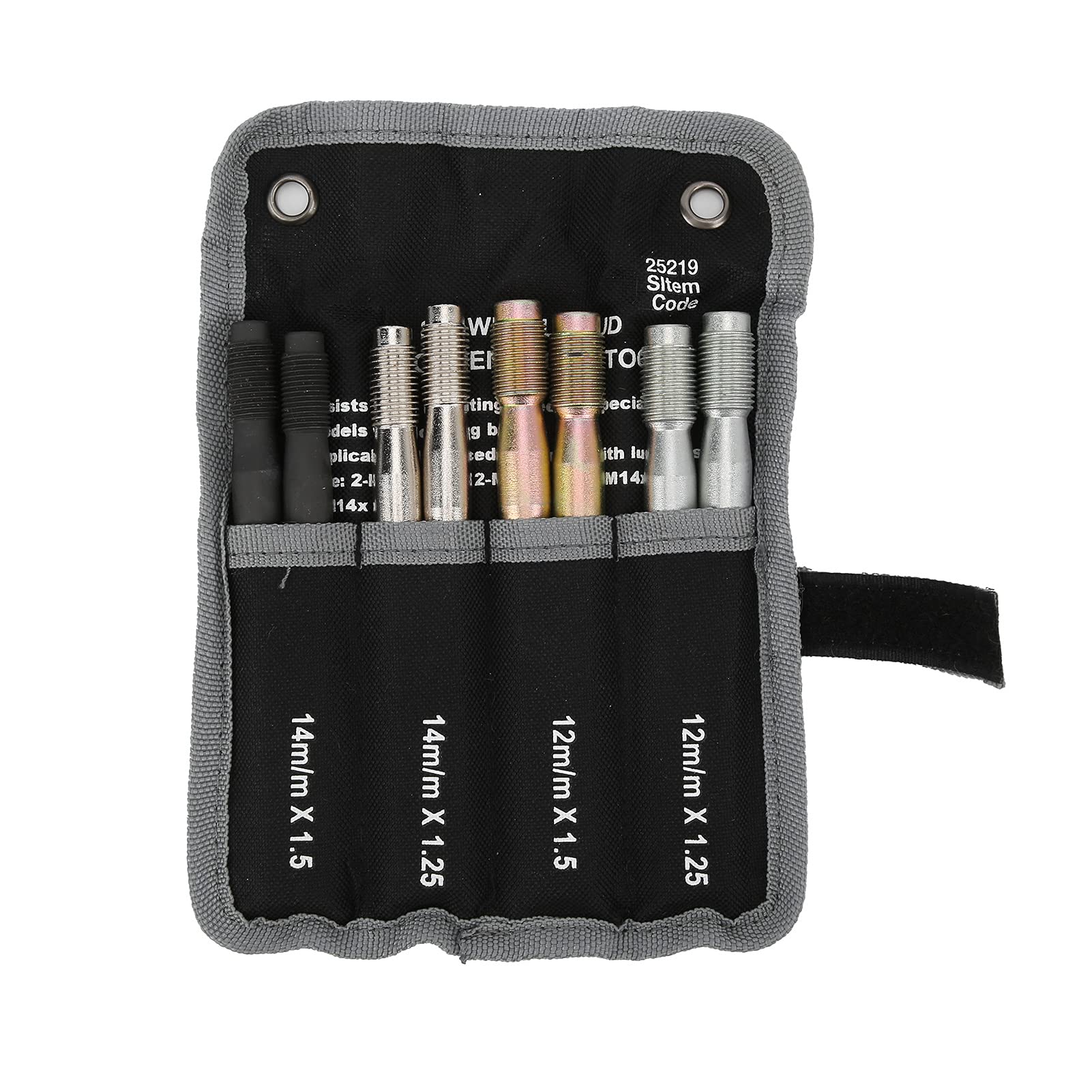 Perno di Allineamento Perno Ruota Set 8 Pezzi Perno di Allineamento Perno Ruota per Auto Lega di Acciaio Strumenti di Posizionamento di Fissaggio M14x1,5/1,25 M12x1,5/1,25 per la Maggior Parte del