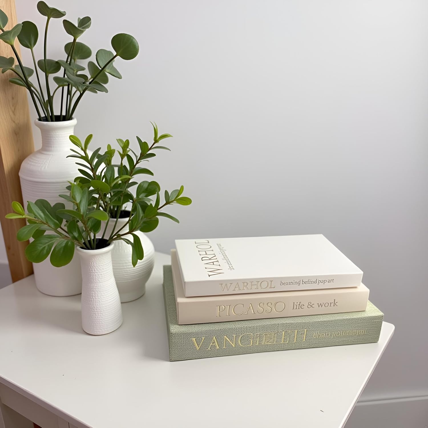 Set of 3 Decorative Books - Linen Faux Fake Books for Decor Aesthetic, Decorative Book for Coffee Table,Bookshelf,Office Table, Home Decor, Fake Book Storage Box for Trinkets Photo-BB001-3PCS