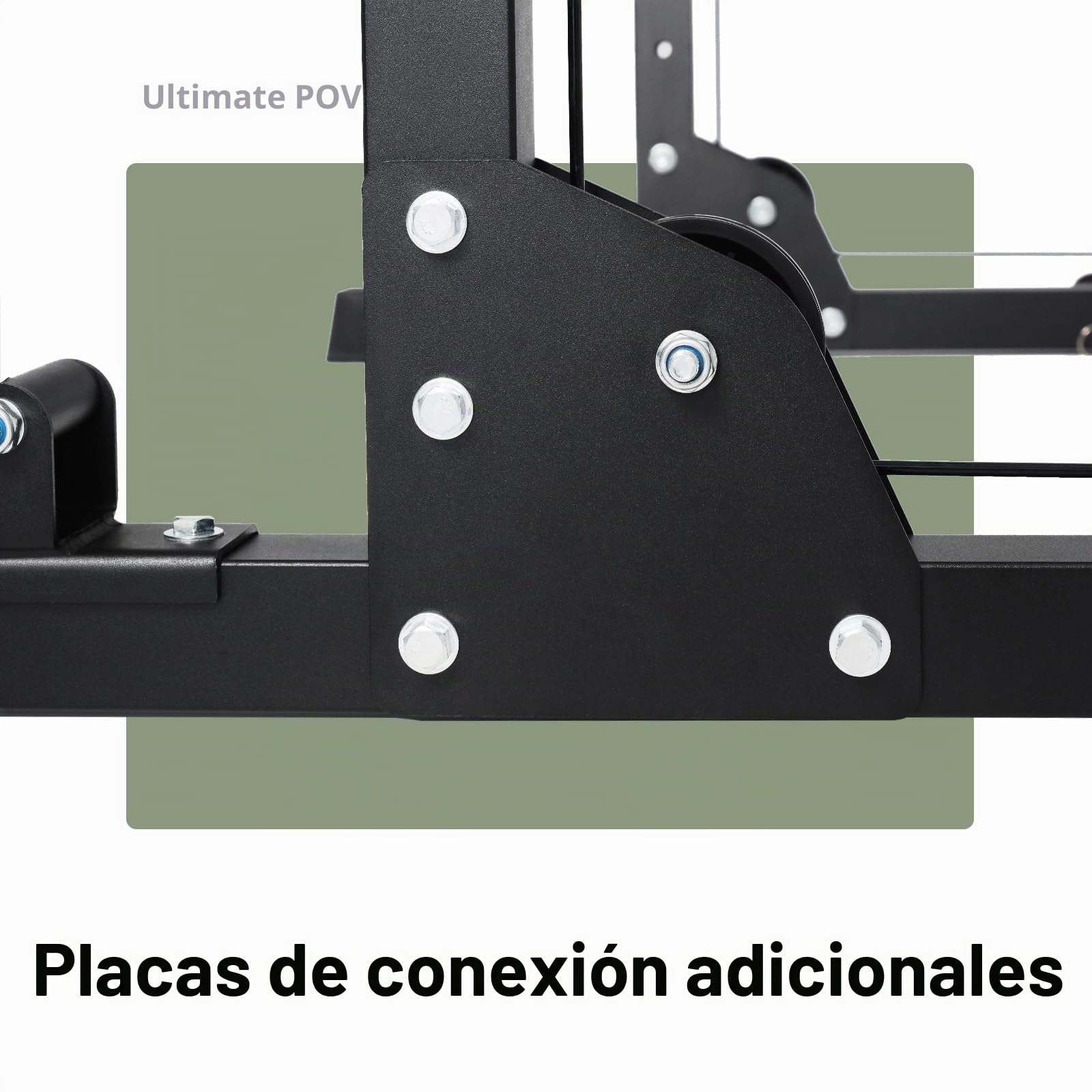 MAJOR FITNESS Drone1 Power Cage - Estante de potencia multifunción para gimnasio en casa, estante de sentadillas, sistema cruzado de cables, para entrenamiento de fuerza, construcción de acero