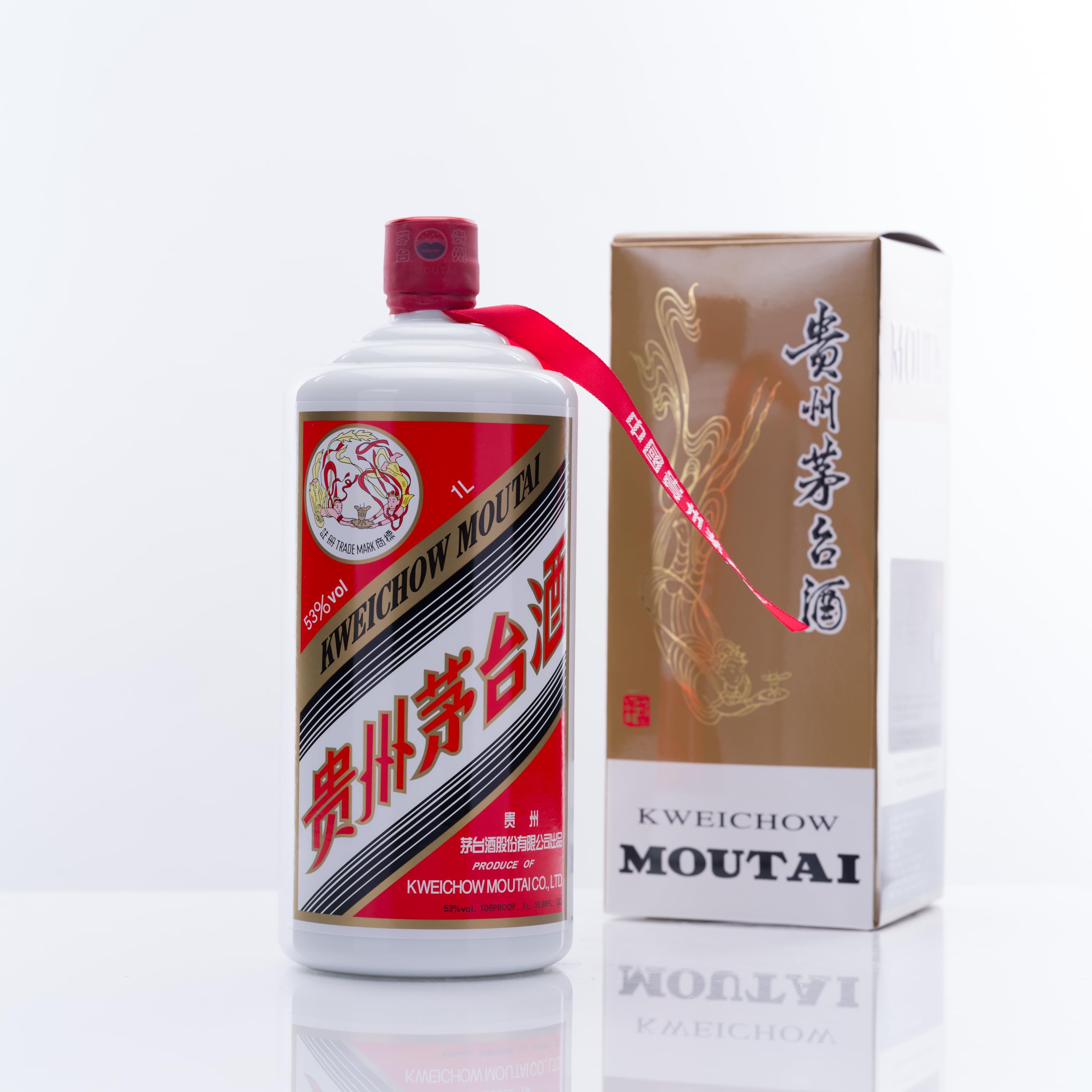 Amazon.co.jp: 貴州茅台酒 飛天 1L アルコール53度 箱付 中国白酒 醤香