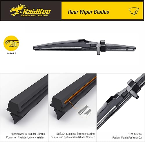 Miniatura 5 de Limpiaparabrisas trasero, limpiaparabrisas trasero de 12 pulgadas de repuesto para Toyota 4Runner 2020 2019 2018 2017 2016 2015 2014 2013 2012 2011