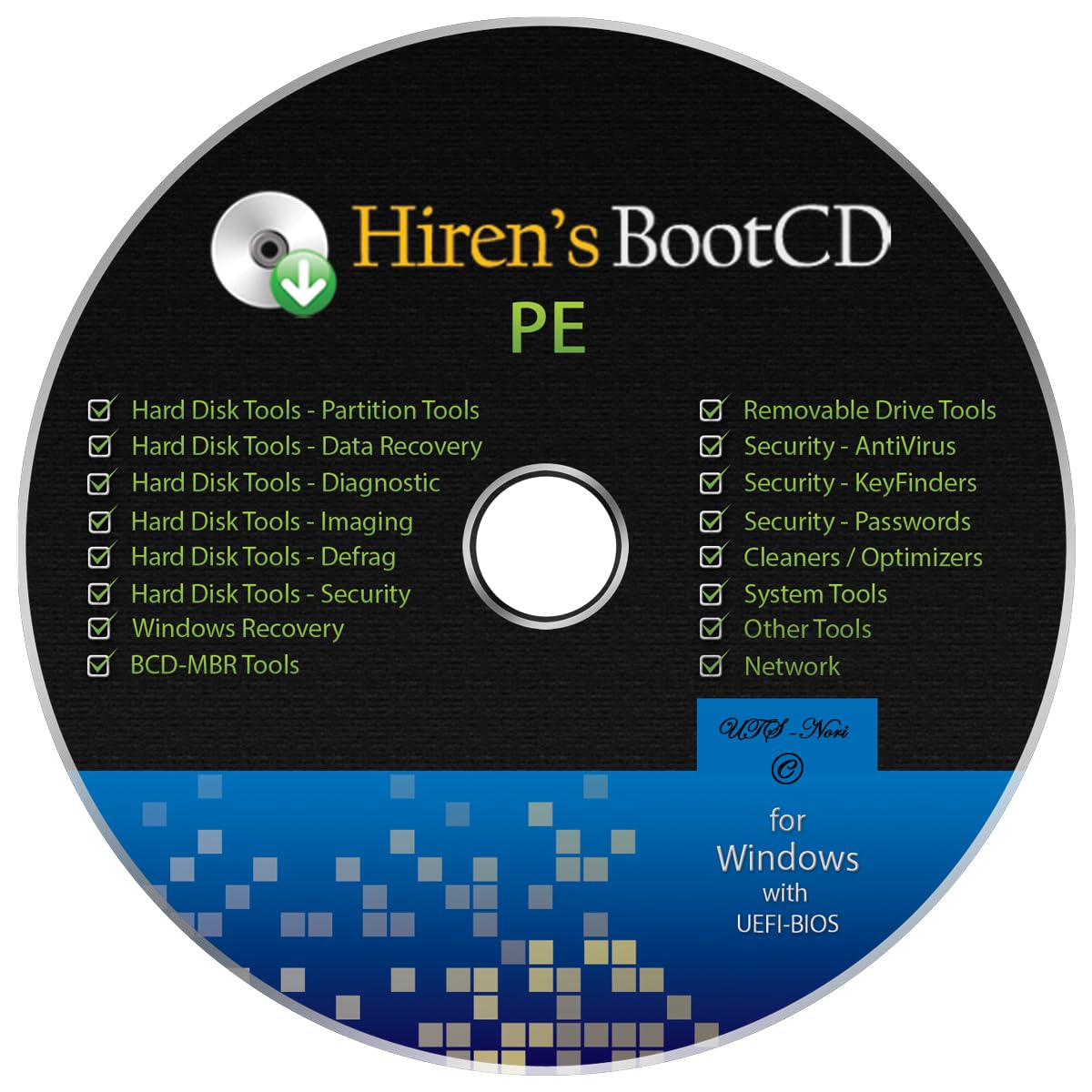 Hiren's BootCD PE, Ersthilfe & Notfall-software für Windows Betriebssysteme [System-Diagnose- und Reparatur-Tools]