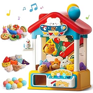 Skirfy Large Claws Machines for Kids with Prizes Bear Claws Machines, Kids Toy, Perfect for Parties, Mini Vending Game,Fun Toy for Indoor Home Arcades Birthday Gift for Girls Age 6+ Collecting Prizes