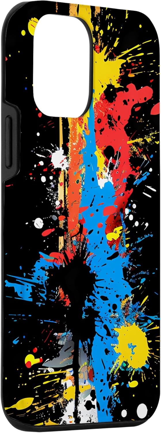 iPhone 12 mini Splatter Paint Symbols: Abstract Graffiti Art Decor Case