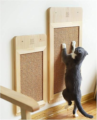 Miniatura 6 de Almohadilla de rascar para gatos, rascador para gatos para montar en el suelo o en la pared, ahorra espacio, tablero de sisal duradero, rascador de