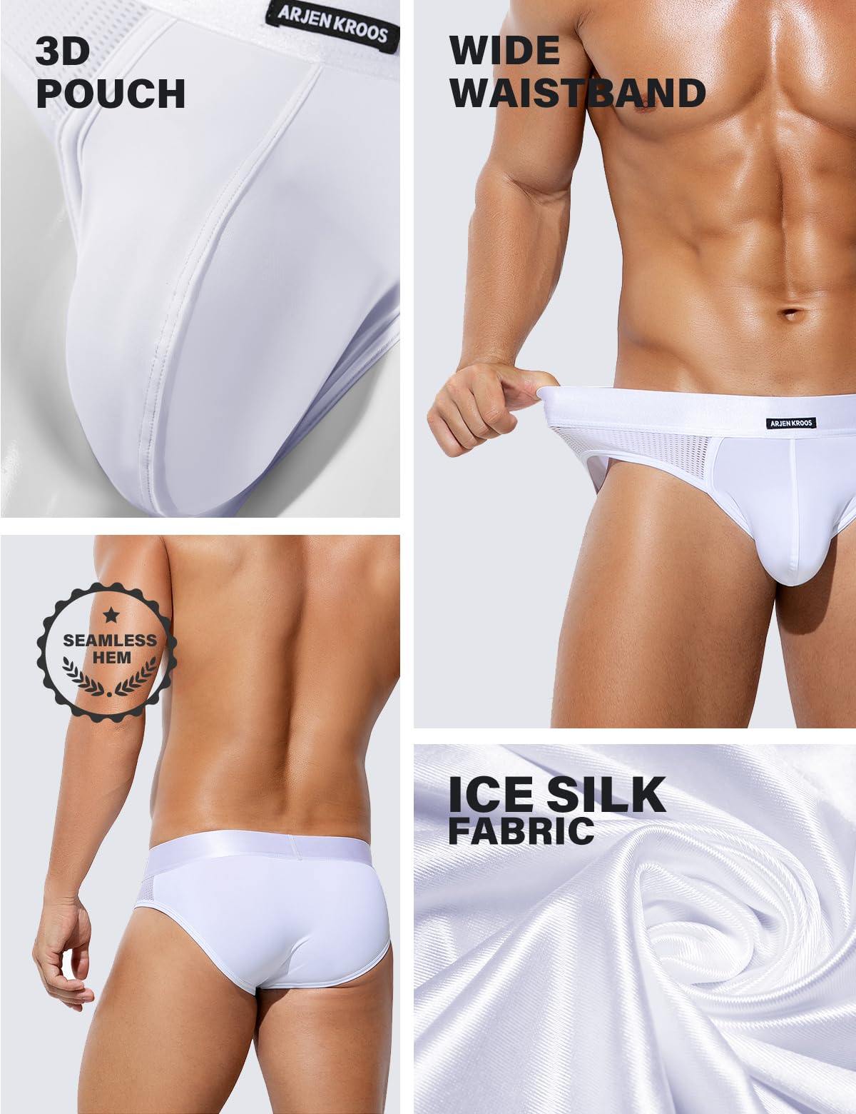 Casey Kevin Herren Slip Sexy Netz Slips Sport Atmungsaktive Briefs Unterwäsche Mesh Slips Unterhosen Männer