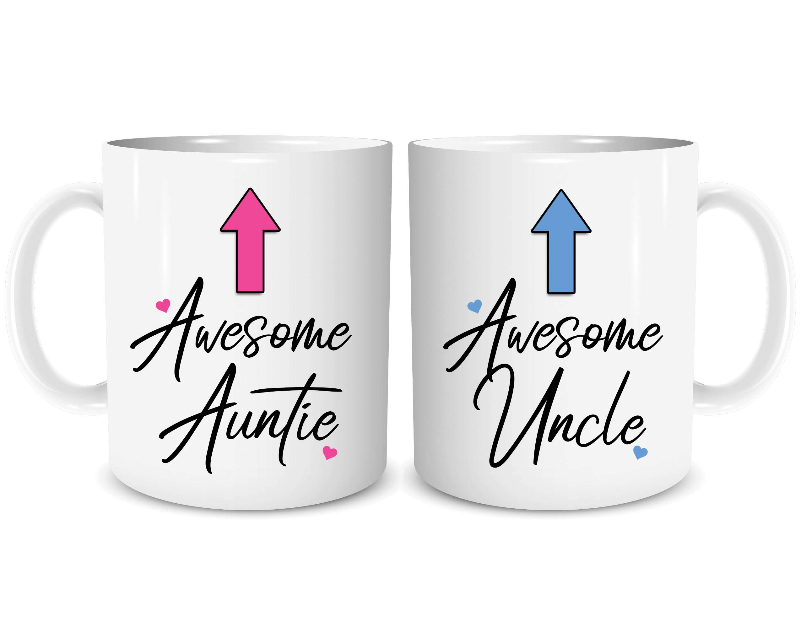 Peachy Antics White Set Of 2 Mugs Couples Mug Awesome Auntie Awesome Uncle Gift Brother Sister Present From Niece Nephew Wsdmug1950,