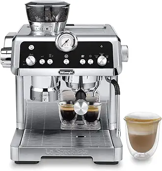 Perfetto Specialista Prestigio Máquina de Café Espresso y Cappuccino Máquina de Café en Grano Metal/Negro
