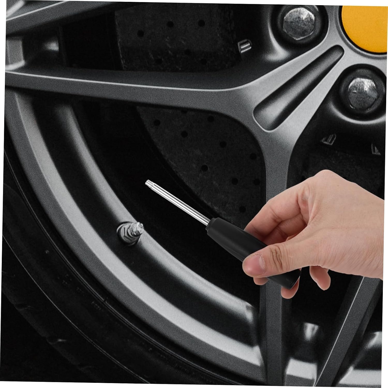 3pcs Tire Valve Stem Installer Tool Torque Wrench Valve Core Remover Puller for Efficient Tire Repair Lightweight Portable for Automotive Use