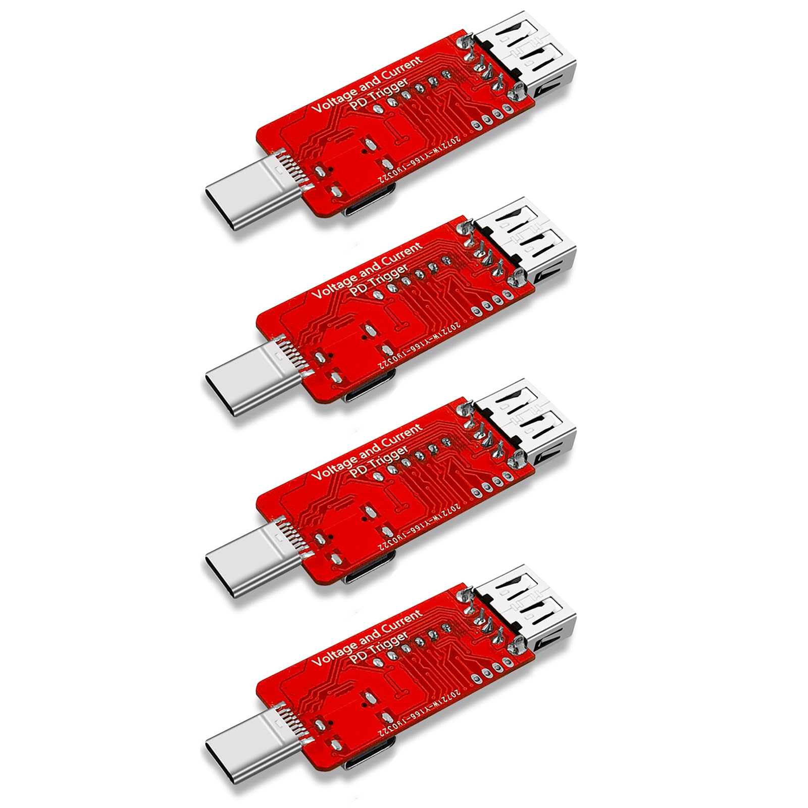 4 detectores de disparador de carga rápida PD3.0, medidor de potencia USB-PD, amperímetro de voltaje de capacidad, detector de sondeo de gatillo de carga rápida, indicador de probador USB