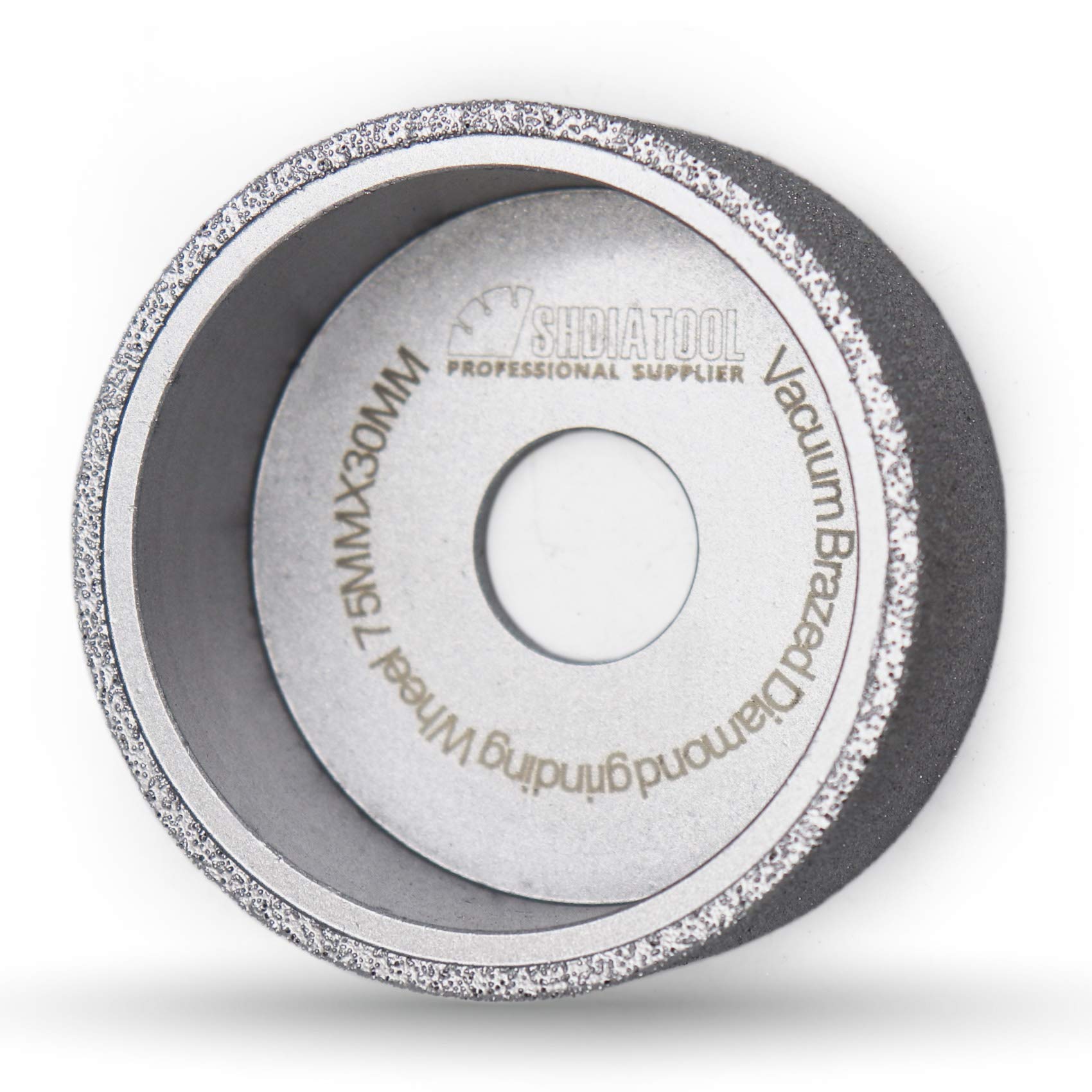 SHDIATOOL Diamond Grinding Wheel, Height 30mm Profile Hand Grinding Disc Grooving for Stone Marble Granite Rock 3 - Inch