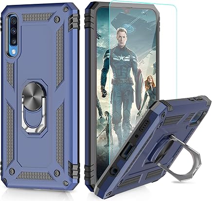 LeYi Funda Samsung Galaxy A70 Armor Carcasa con 360 Anillo iman Soporte Hard PC y Silicona TPU Bumper antigolpes Fundas Carcasas Case para movil Samsung A70 con HD Protector de Pantalla,Azul LeYi Funda Samsung Galaxy A70 Armor Carcasa con 360 Anillo iman Soporte Hard PC y Silicona TPU Bumper antigolpes Fundas Carcasas Case para movil Samsung A70 con HD Protector de Pantalla,Azul