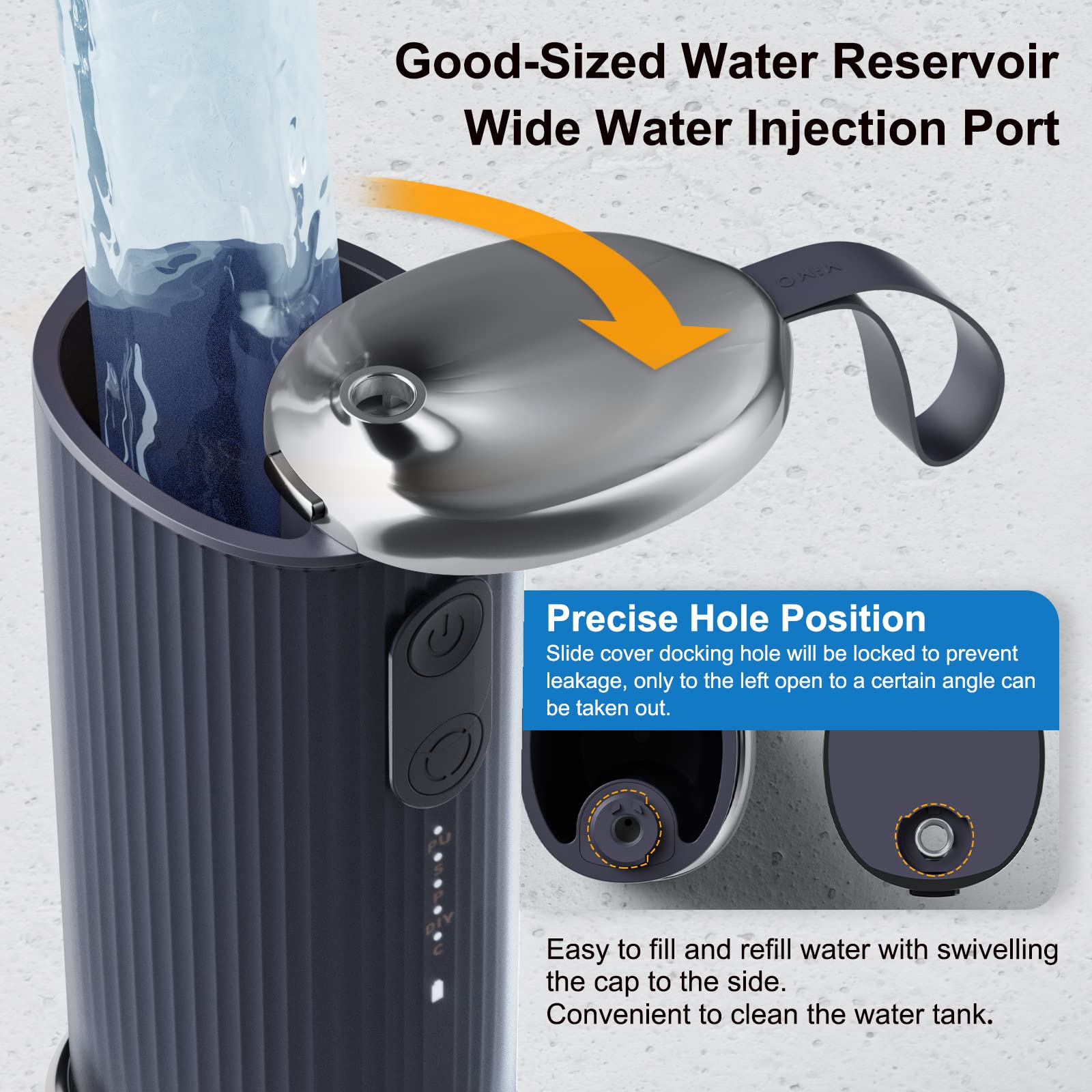 Spark Moments irygator do jamy ustnej z trybem samooczyszczania – przenośny irygator do mycia zębów z 4 trybami i 5 szt. IPX7 wodoszczelny ładowanie przez USB do podróży i użytku domowego