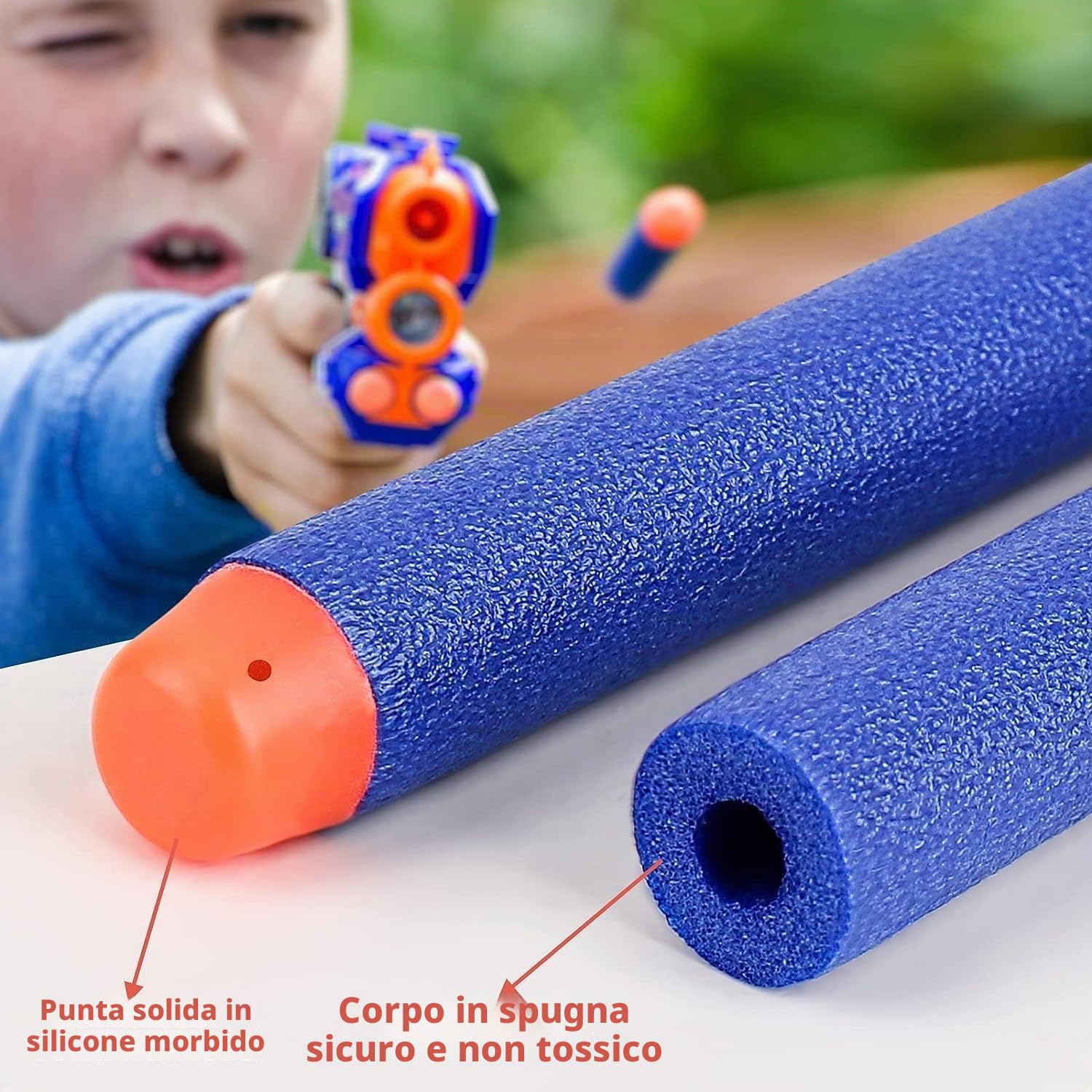 Dardi Proiettili,Munizioni Ricarica Compatibili Freccette,7.2cm Proiettili per Pistole Nerf Fortnite,per Pistola Nerf N Strike Elite Blaster Ricambio Munizioni Ricarica