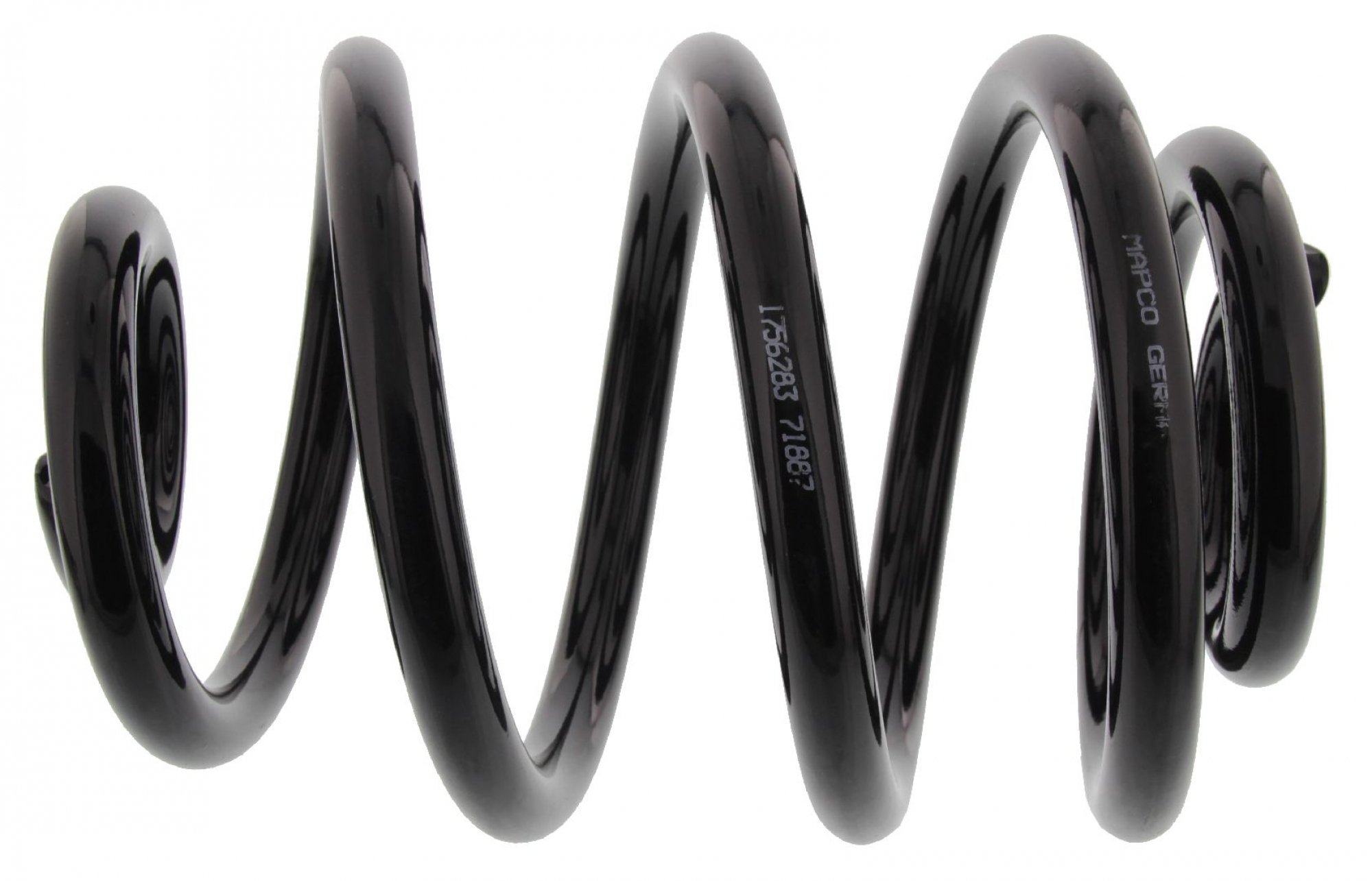MAPCO 2x Muelle de suspensión Eje trasero Compatible con VW SHARAN 7M8, 7M9, 7M6 Longitud:255mm Diámetro exterior:166mm 71887
