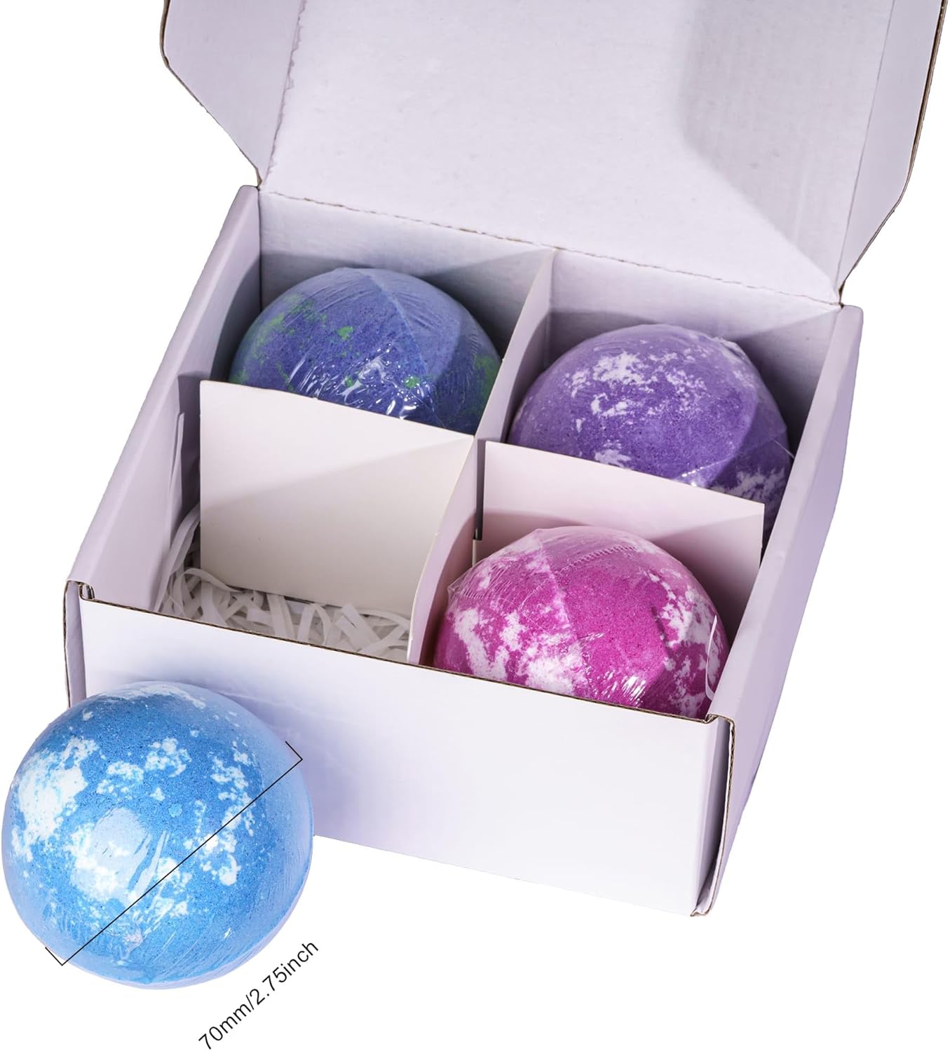 4 Pack DND Dice Set, Bath Bombs Filled with RPG Mystery Dice Set D&D Gifts Polyhedral for Role Playing Games