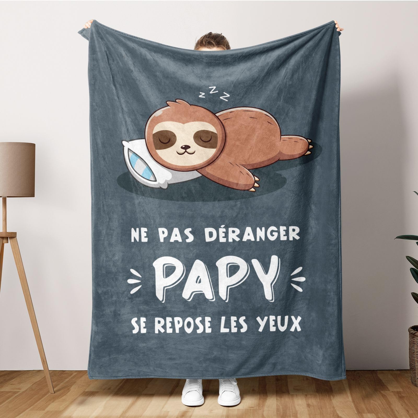 Cadeau pour papy : exprimez votre amour avec une couverture polaire douce et chaleureuse