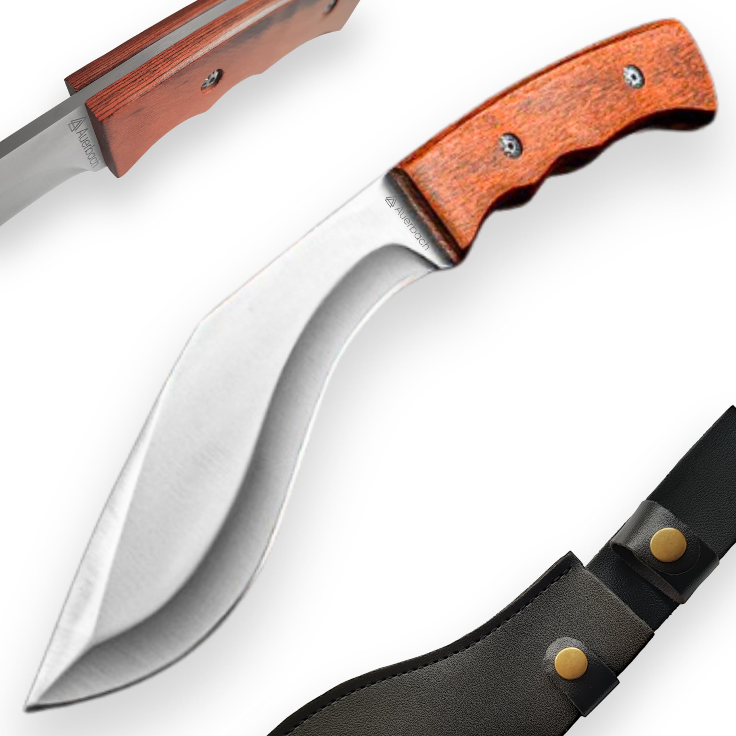 Auerbach Kukri Bruno | Full Tang Machete | Outdoor Messer | Survival Messer | Bushcraft Messer
