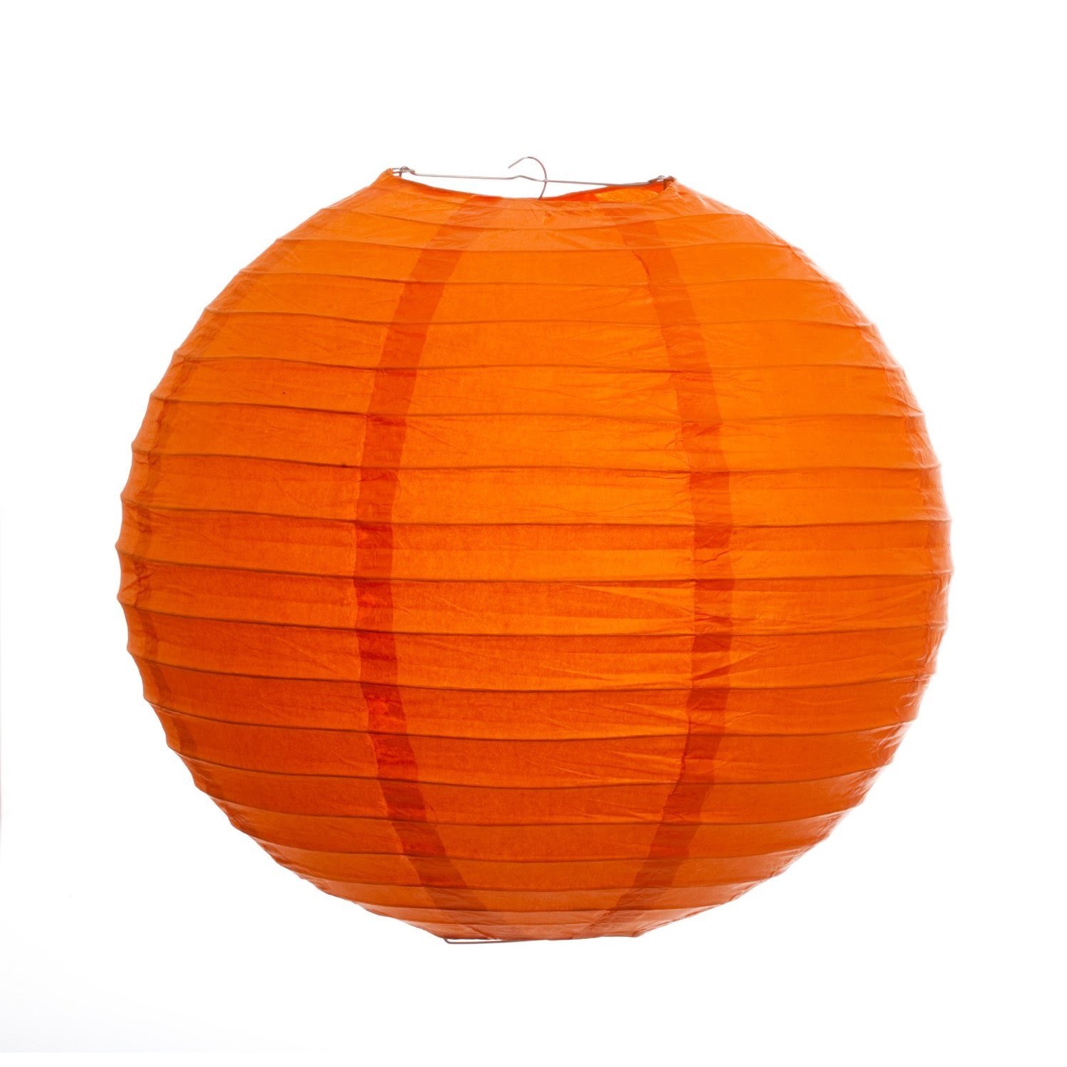 Navillus 12-Inch Paper Lantern, Set of 6 (Orange)