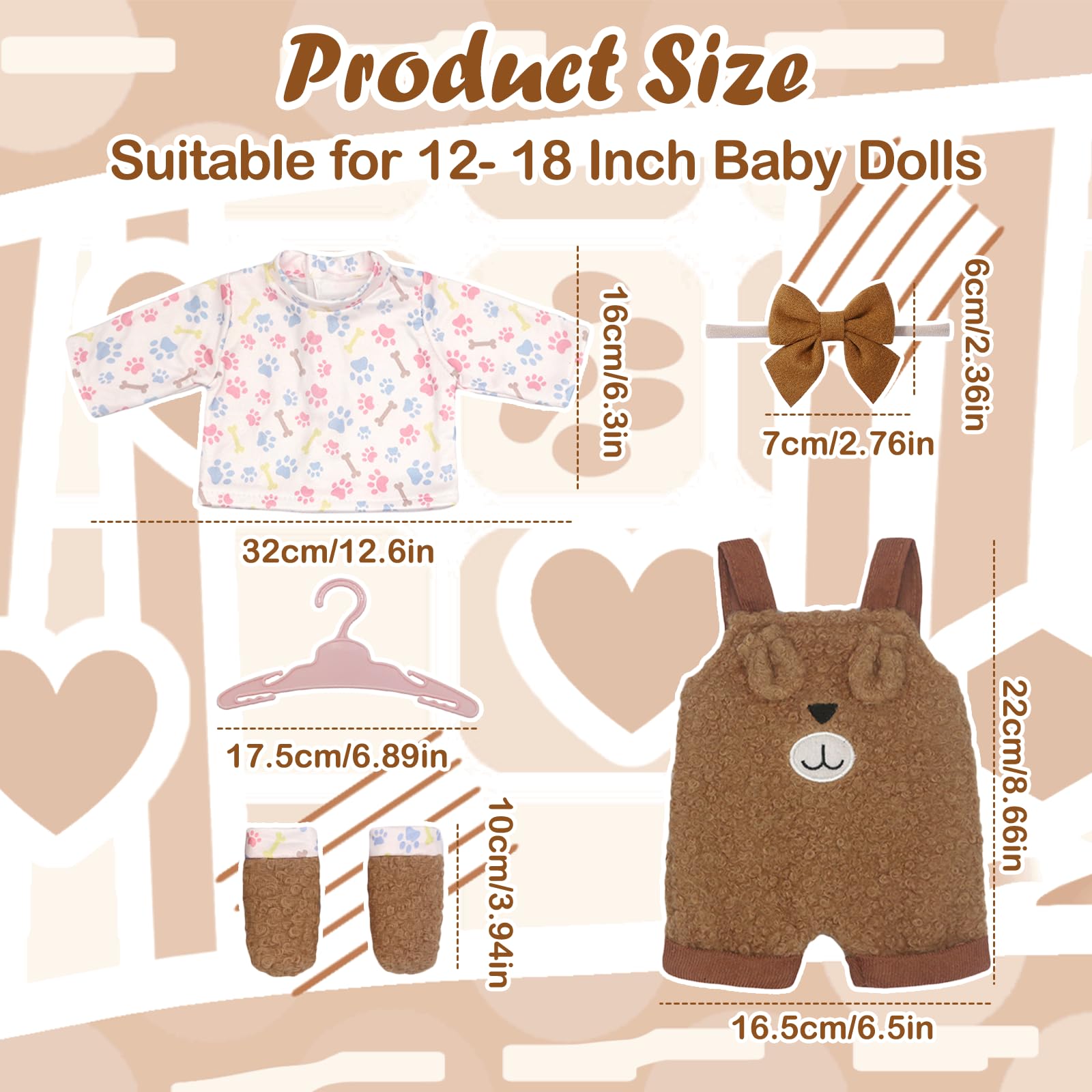 Baby Doll Clothes for 35-43 cm Dolls - Image 2