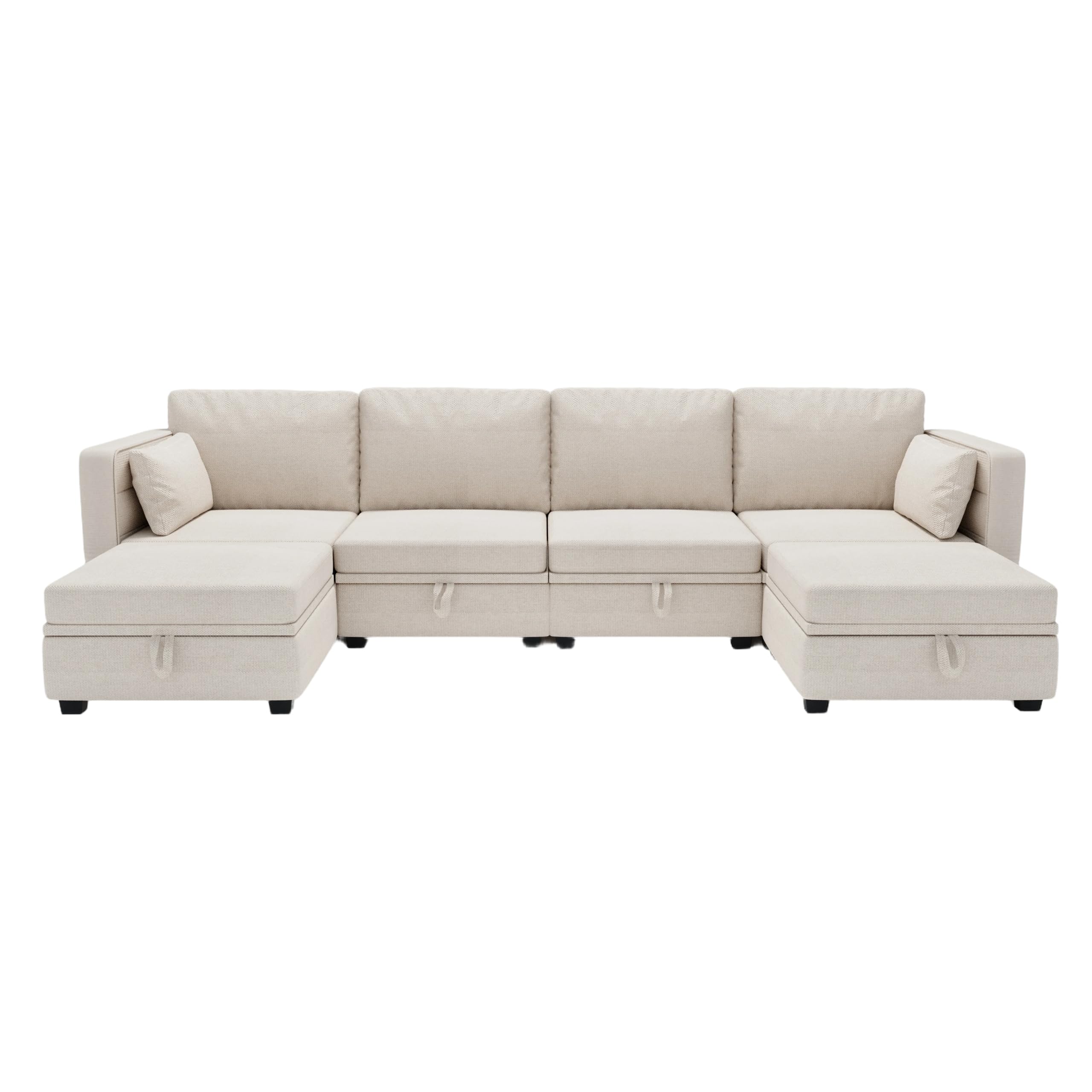 Free Combination Modular Sectional Sofa with Reversible Chaise