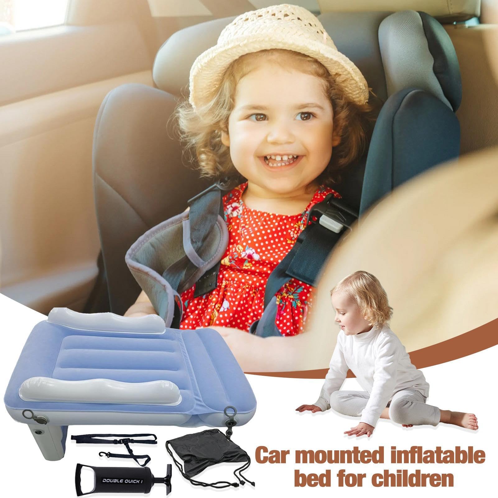 Aufblasbares Kinder-Reisebett, Baby-Flugzeug-Sitzverlängerung
