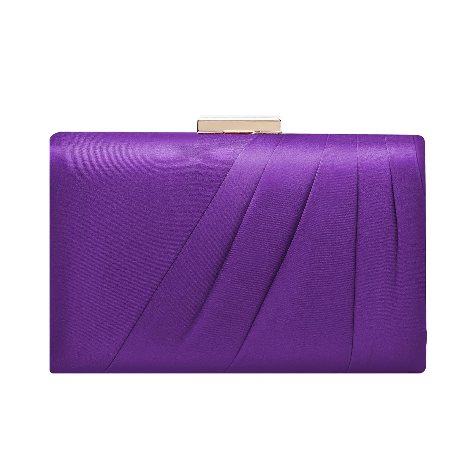 Pleated Satin Clutch Purse For Women Wedding Bridal Clutch Bag Prom Party Clutch