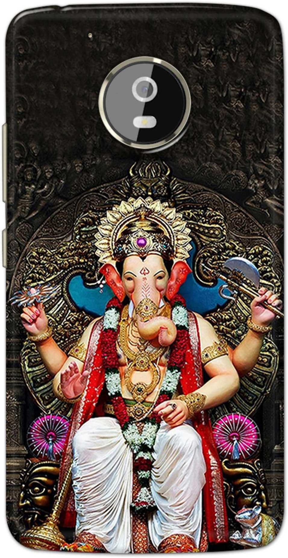 PRINTFIDAA Lord Ganesh Bappa Moriya Vinayaka Printed Designer Hard Back Case Cover for Motorola Moto G5 Plus (5.2"), XT1684, XT1685, XT1687 -(YG) MVN1010