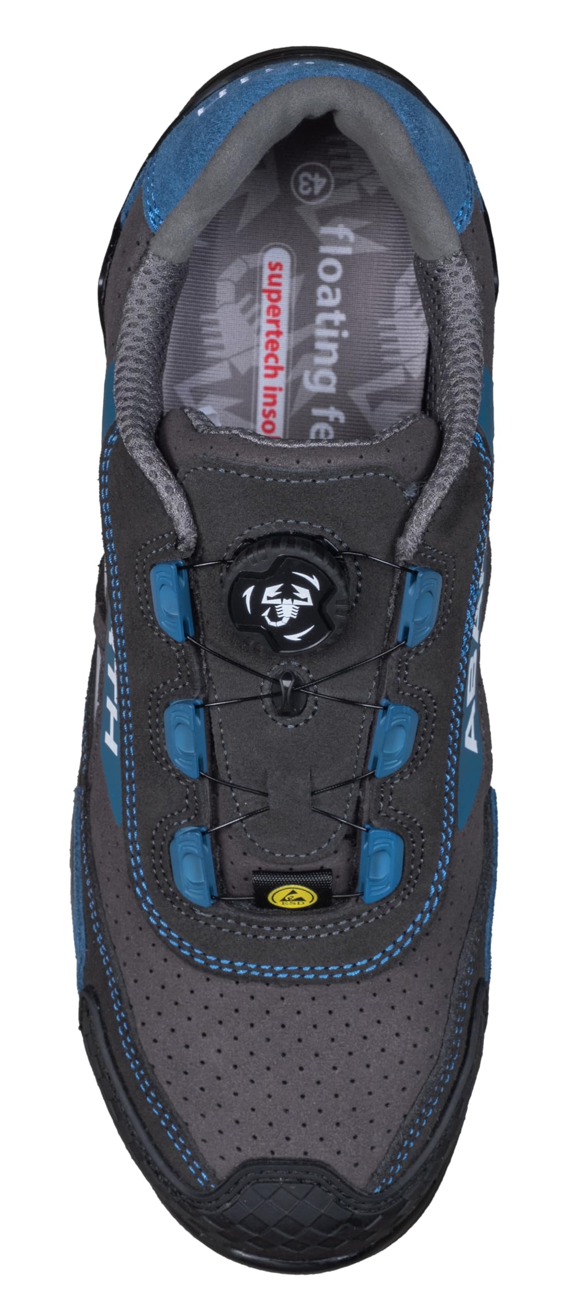Abarth Safety Truck Plus Sandal S1PS Zapatillas de Trabajo de Seguridad con Cierre Rotativo