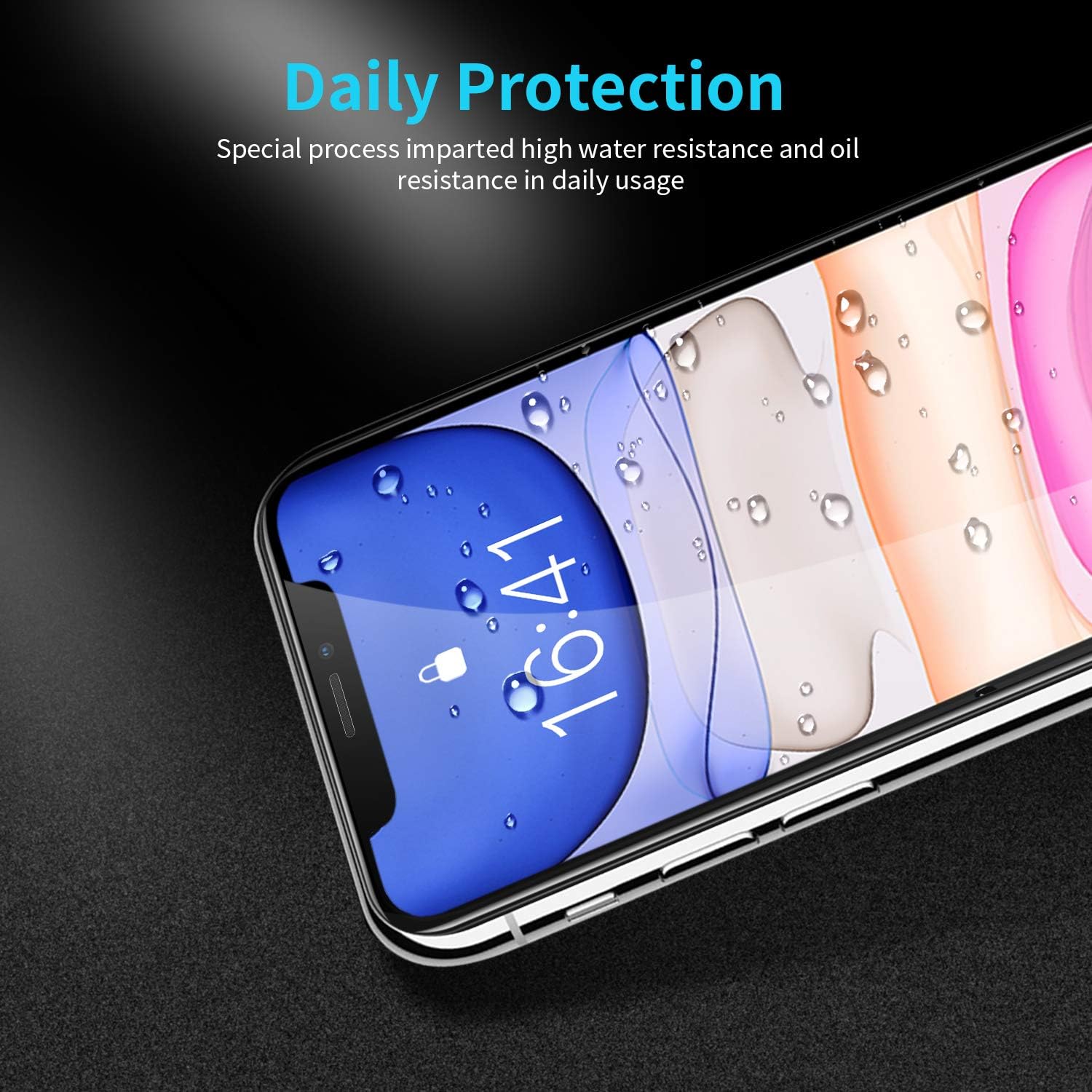 [2 Pack] Benazcap Screen Protector for iPhone 11/iPhone XR 6.1,Tempered Glass Screen Protector with Installation Frame 9H Clear Natural Touch for Newest iPhone 11 6.1 Inch