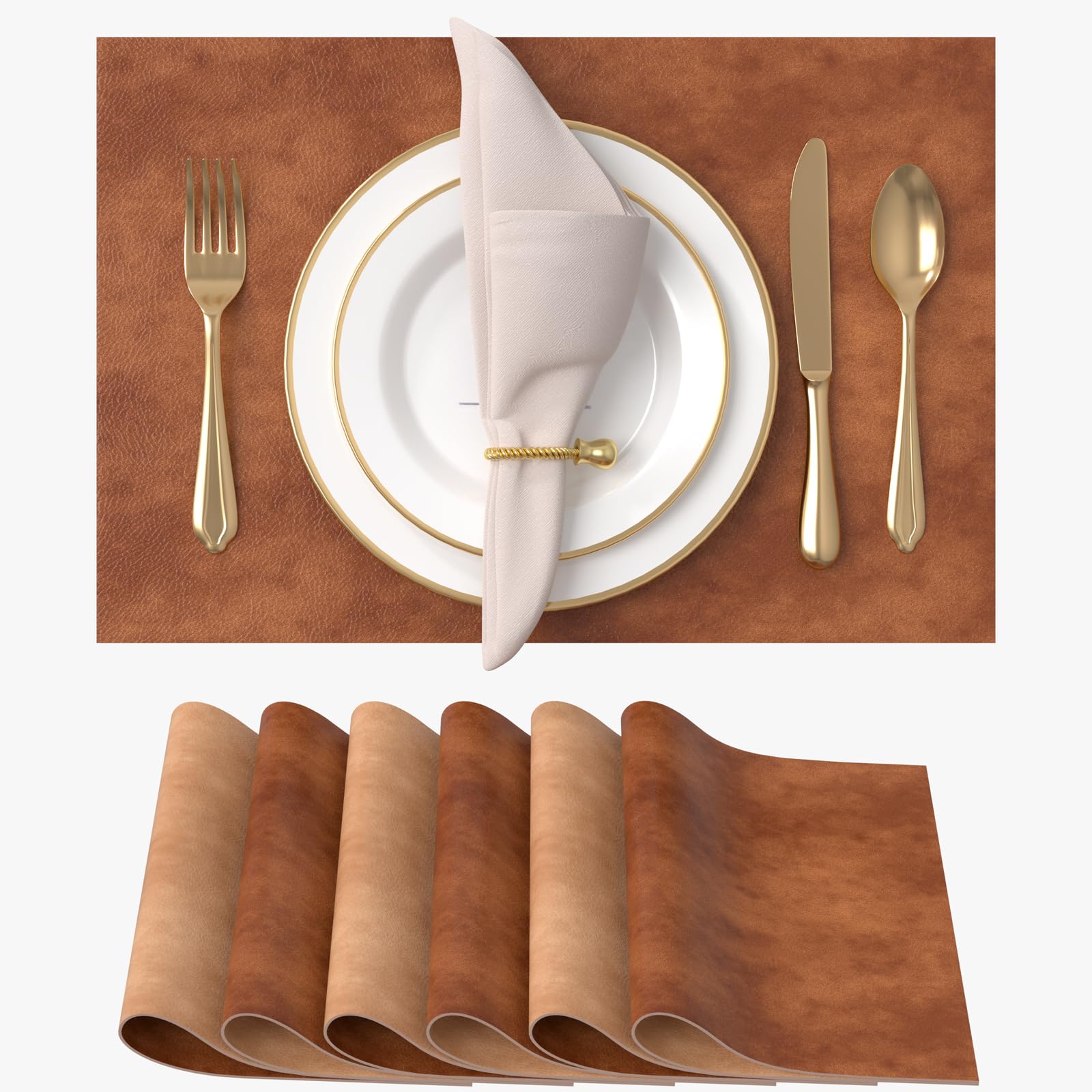 Nikalaz Set 4 Sottobicchieri Quadrati In Vera Pelle Rigenerata - Bordeaux Scuro - 10x10 Cm - Cucitura A Macchina
