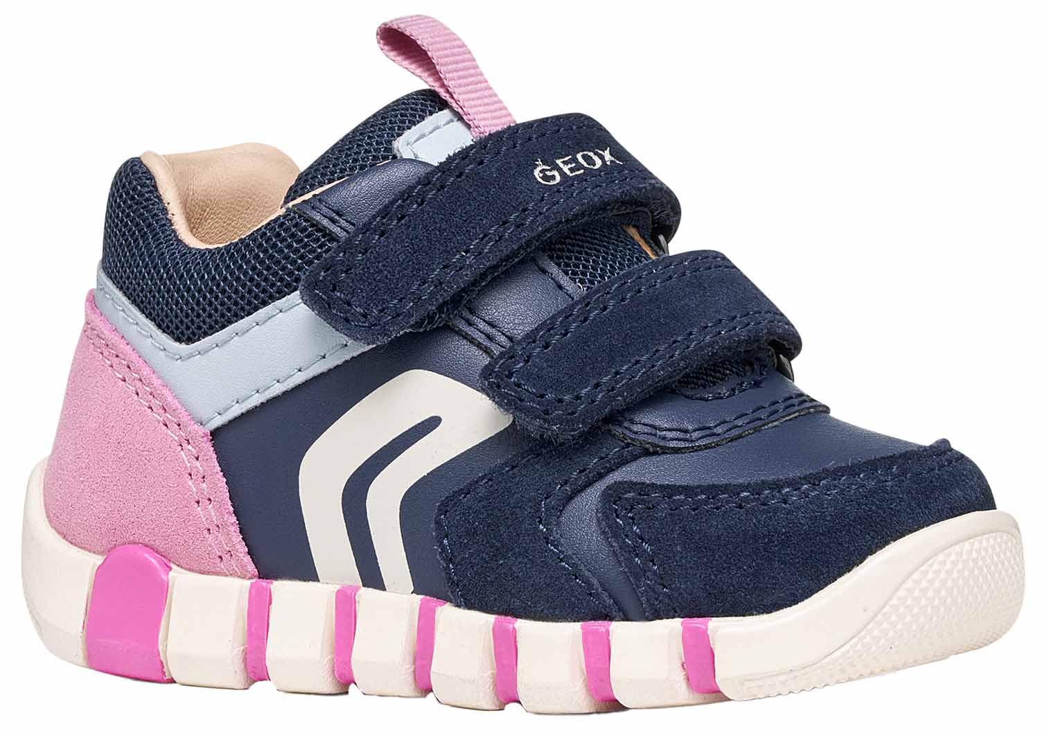 Geox Baby Girl B IUPIDOO Girl C First Steps Navy/DK Pink 21_EU