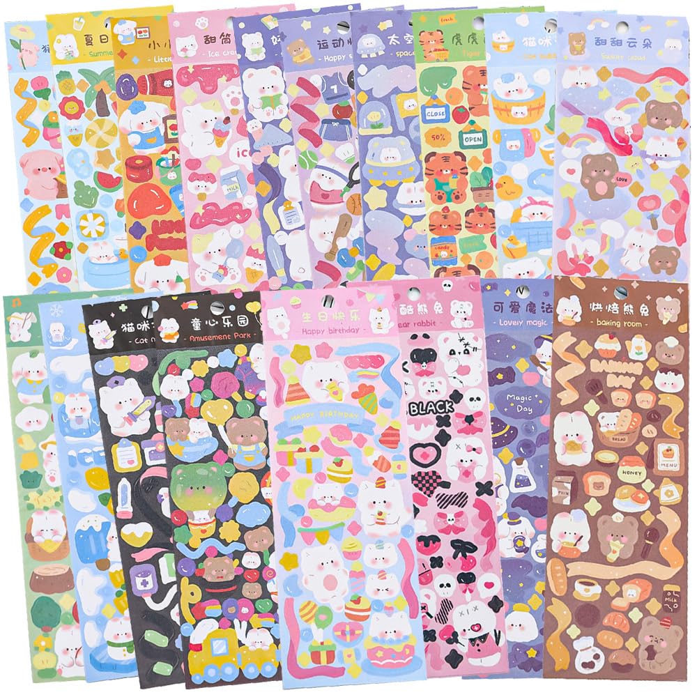 Amazon.co.jp: moin moin シール ゆるゆる きらきら アニマル 動物  