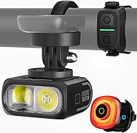 Magicshine HORI1300S & SEEMEE 150 MAG Bike Lights: 1300LM Front + 150LM Rear, One-Touch FTR Sync, USB-C IPX6 Waterproof