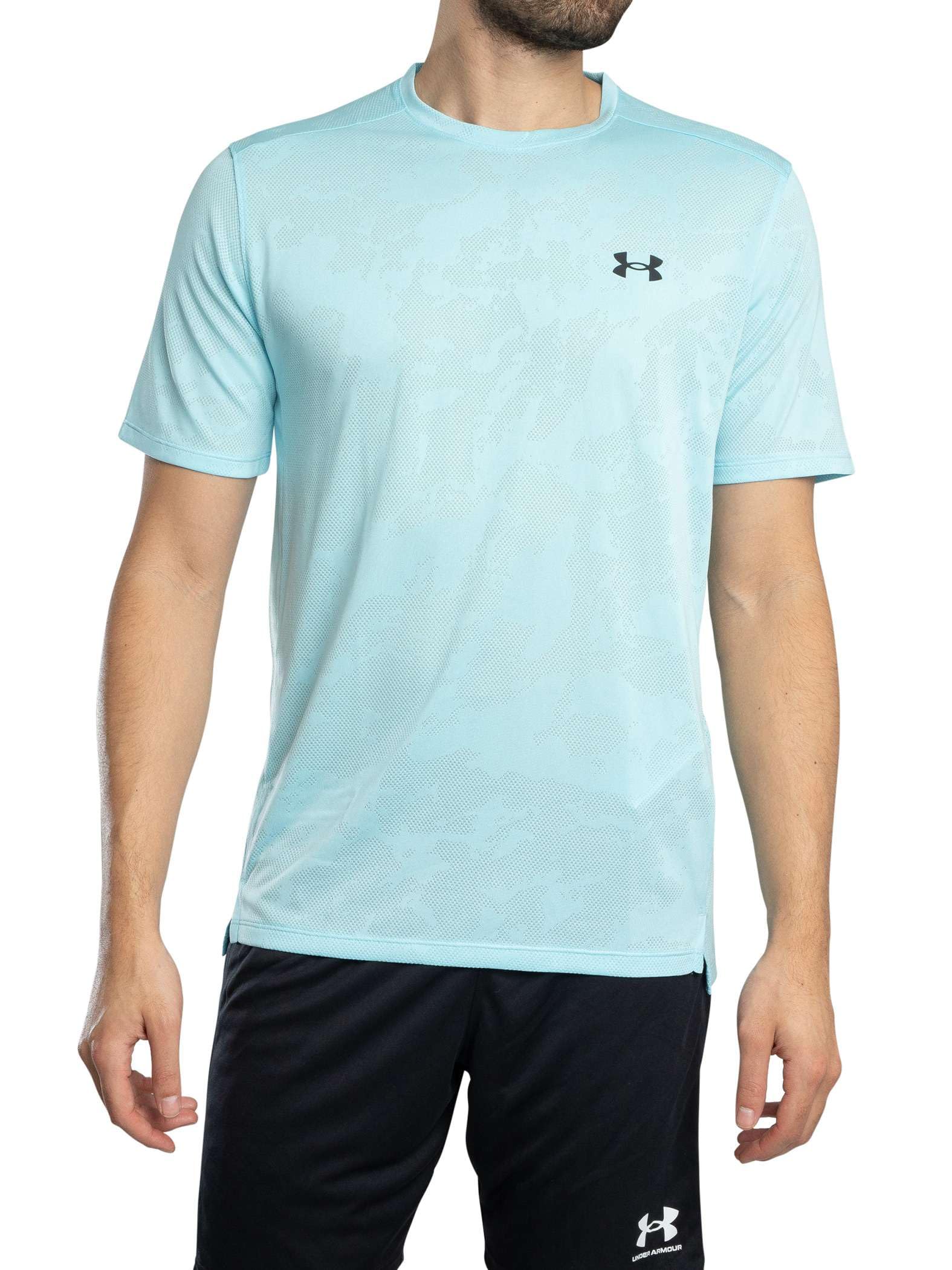 Under Armour Mens Tech Vent Jacquard T-Shirt Stream