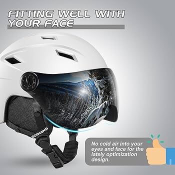 ⭐︎スキー ヘルメット バイザー スノーボード ヘルメット ゴーグル スノボ Amazon | 【スキーヘルメットとゴーグルのセット】Findwayスキー