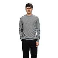 SELETED Homme SLHTRAY LS Knit Merino Crew Neck Noos, Melange Grigio Medio