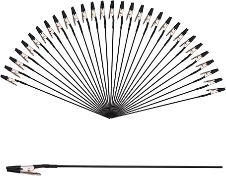 Antrader Model Painting Alligator Clip Stick with Rubber Tips,30Pcs | Alligator Clip Sticks Set Modeling Tools for Airbrush Spray for Crafts Picture Holder DIY Card