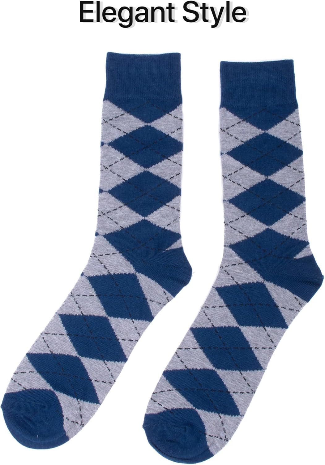 Parquet 12 Pack Dress Socks for Men- Fancy Argyle and Classic Pattern Dress Socks - Image 4