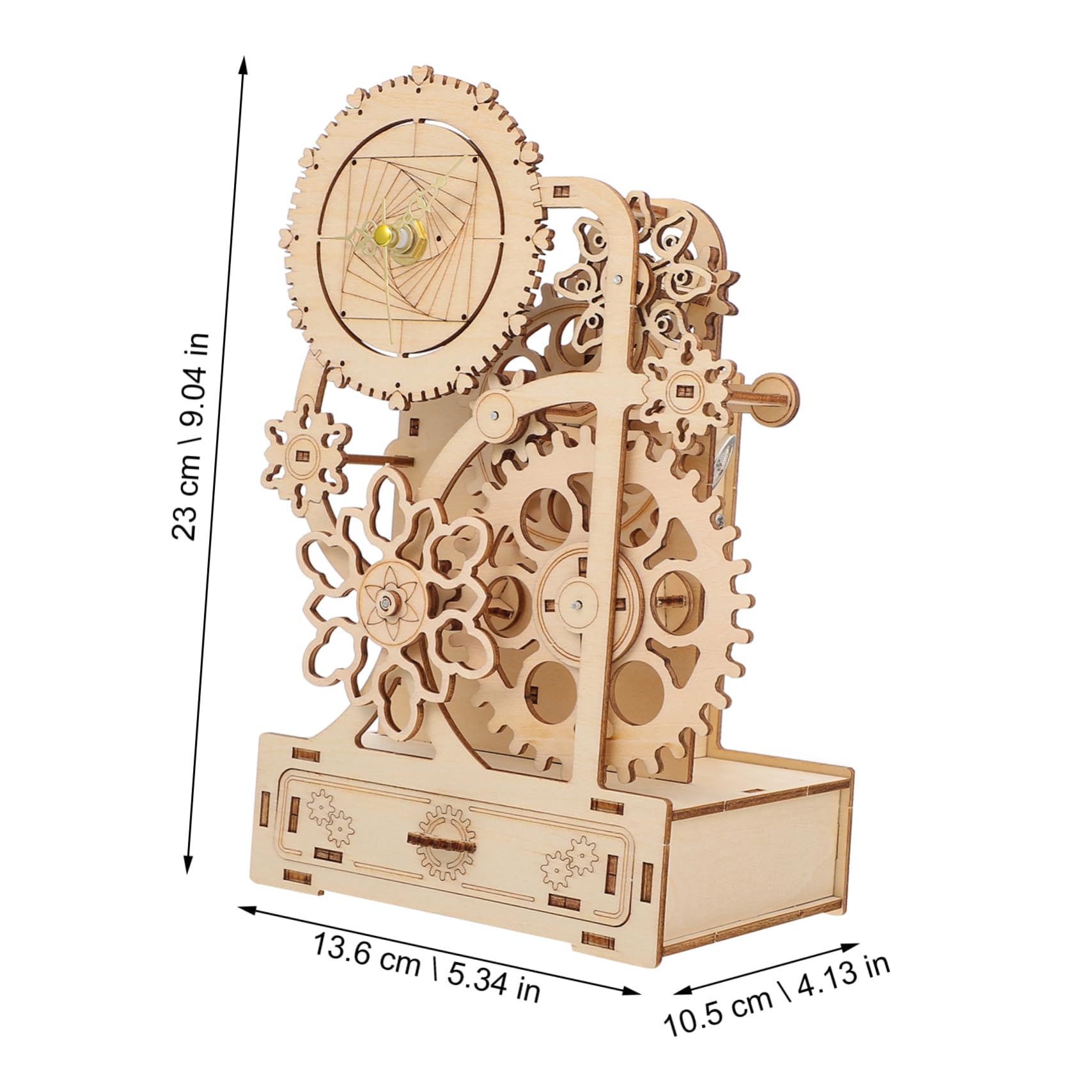 Caja de Música de Madera a Cuerda DIY, Puzzle 3D, 1 Juego