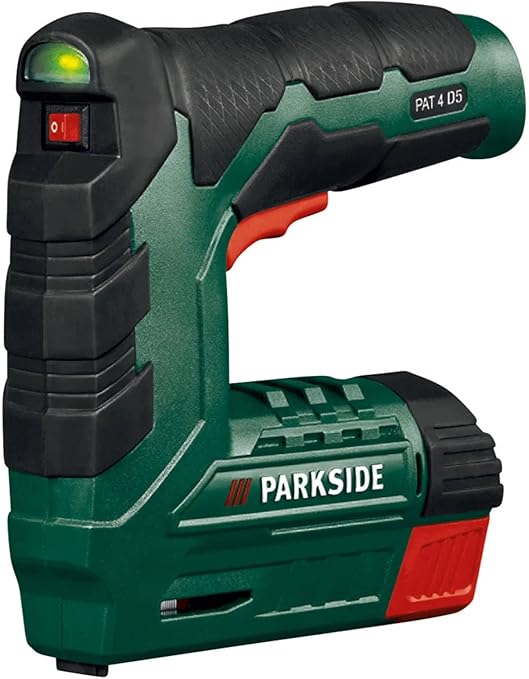 Generic Parkside Grapadora con batería PAT 4 D5 grapadoras de trabajo con grapas y clavos Generic Parkside Grapadora con batería PAT 4 D5 grapadoras de trabajo con grapas y clavos
