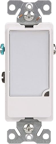 Dispositivos para cableado Cooper. 1W, 120 V. Calibre de alto rendimiento para LEDs en pasillos. Se enciende automáticamente cuando oscurece,