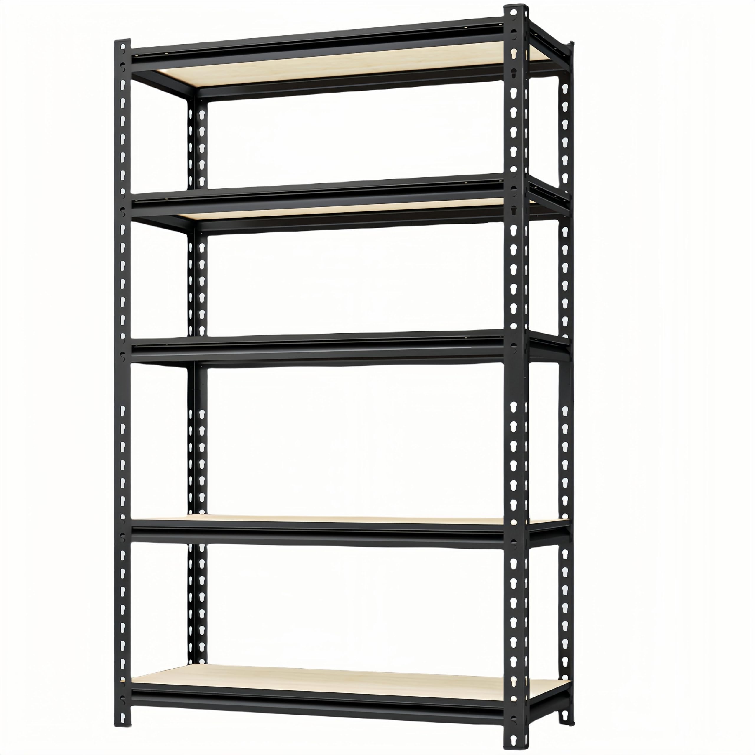 LI JIU HOME Storage Shelves Garage Shelving Heavy Duty 5 Tier Metal Shelving Units for Storage Adjustable Utility Shelf Rack for Kitchen Warehouse