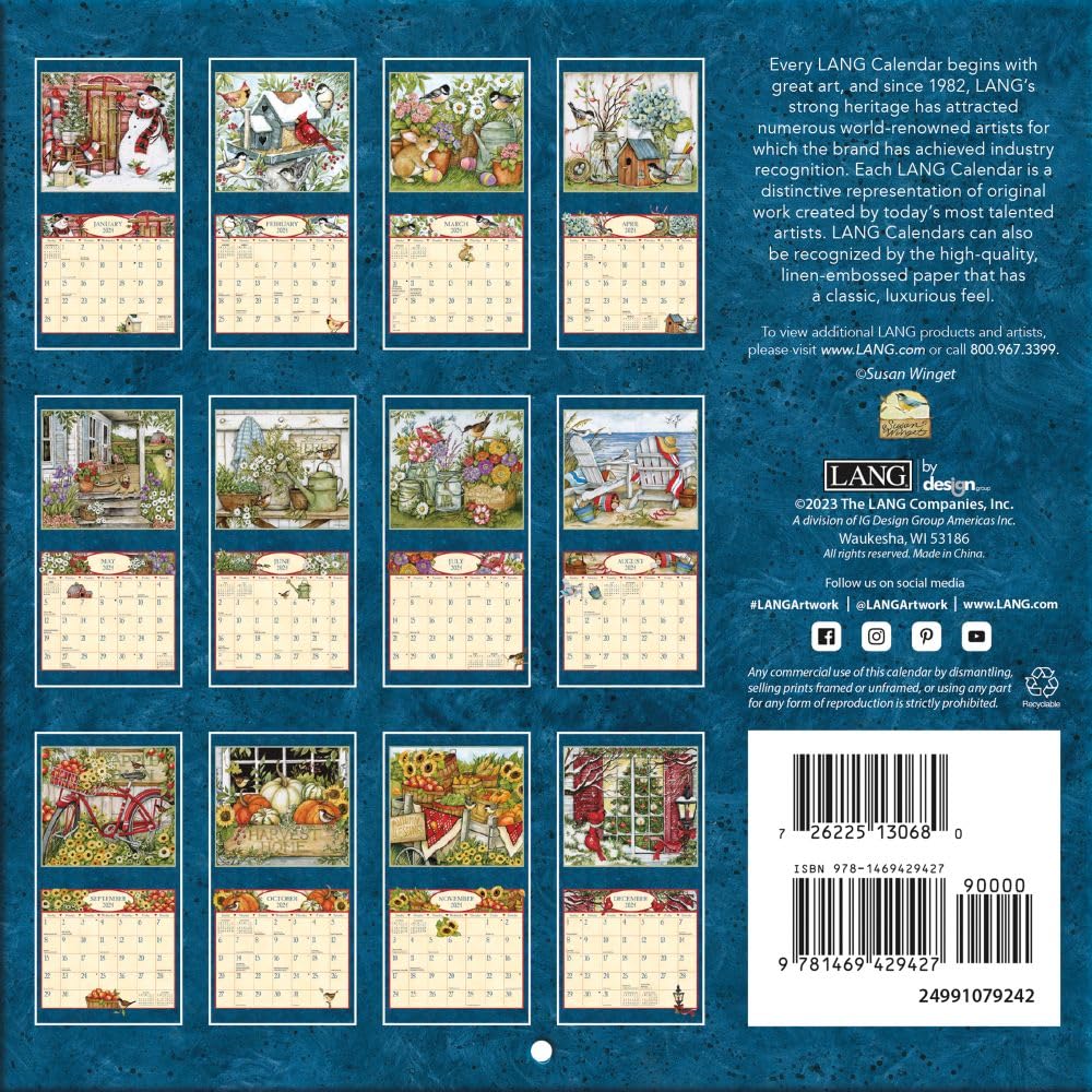 2024 Calendar Heart & Home By Susan Winget Mini Lang 24991079242 - View #2