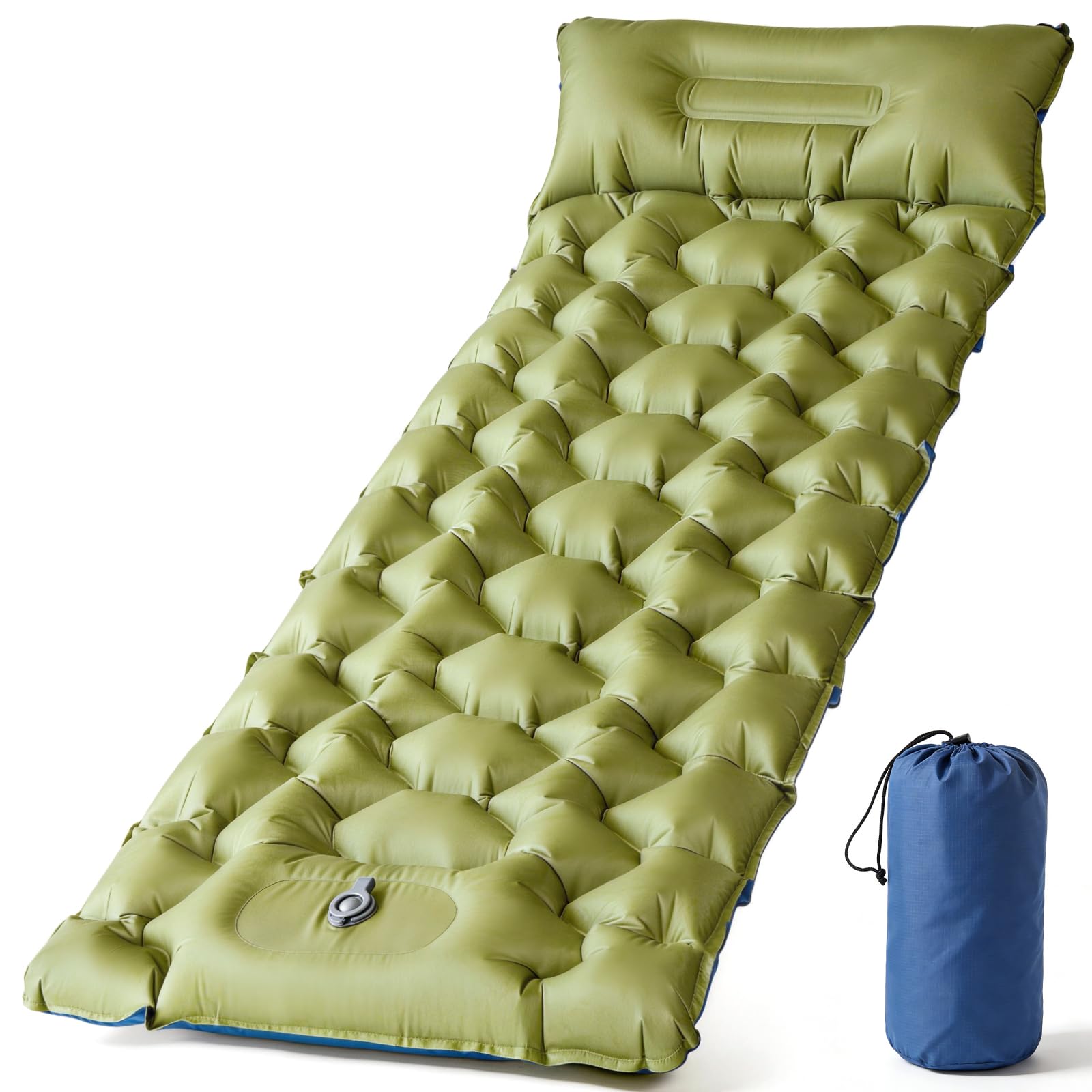 DoXtreme Selbstaufblasende Isomatte Luftmatratze Leichte & Kompakte Schlafmatte für Camping, Wandern, Festival, Reise & Zuhause (195x66x10 cm, 2-in-1 Verbindbar)