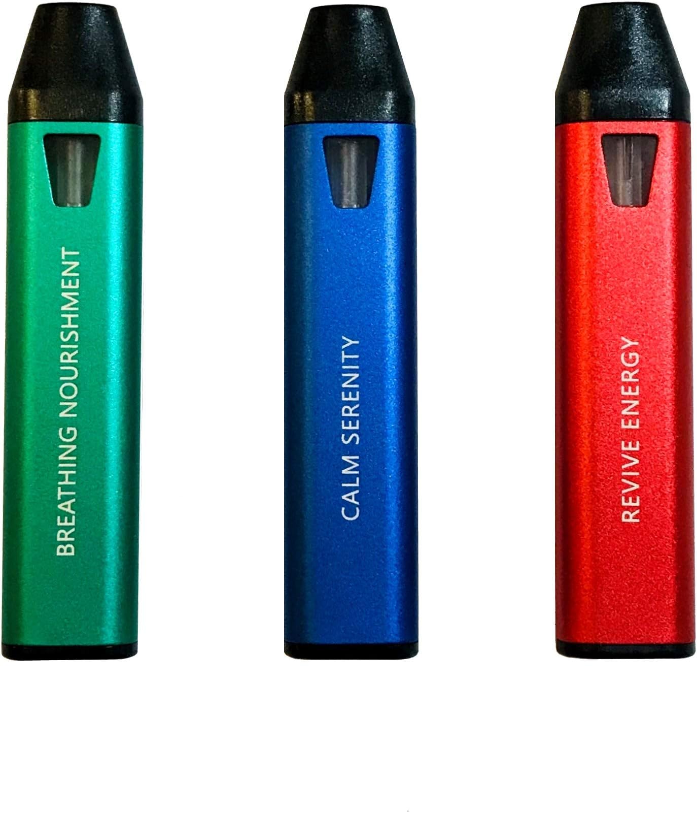 Triple Crown Aromatherapy Pens | Calm Serenity, Breathing Nourishment, and Revive Energy Inhalers. 750 Servings