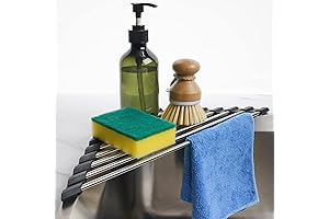 Tomorotec Corner Roll-Up Dish Drying Rack